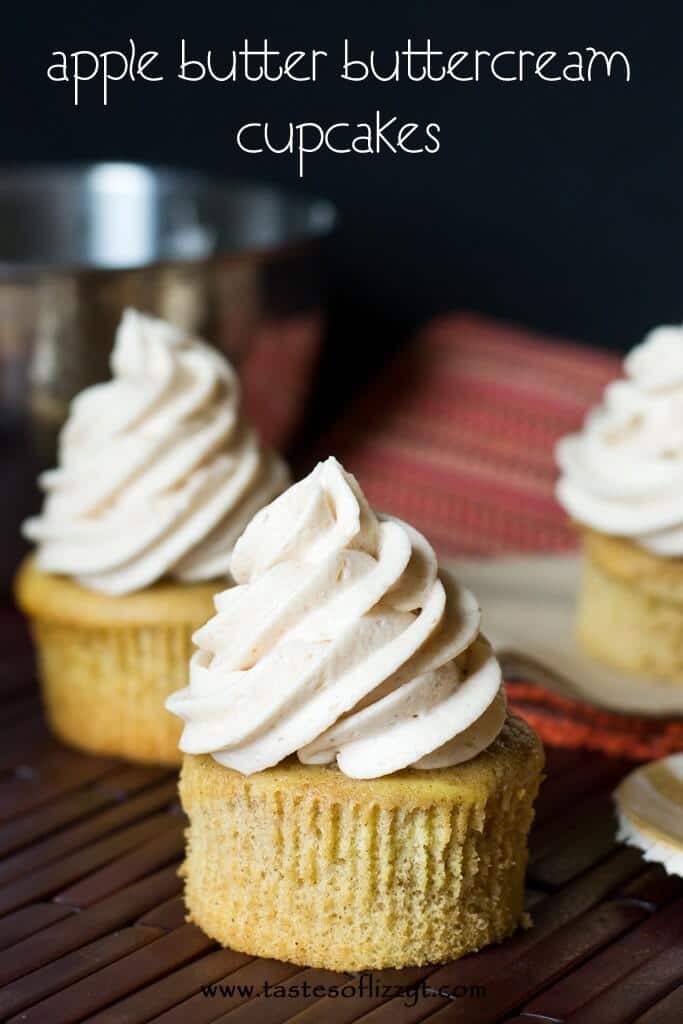 Apple Butter Buttercream Cupcakes {Tastes of Lizzy T}