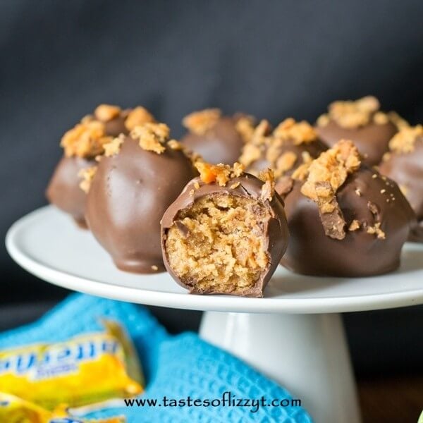 Butterfinger tornado truffles