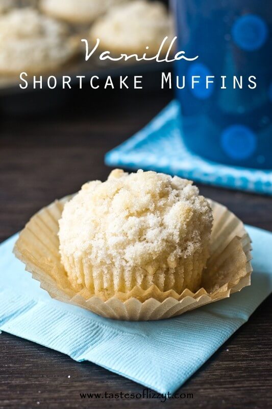 Vanilla Shortcake Muffins I Tastes of Lizzy T I