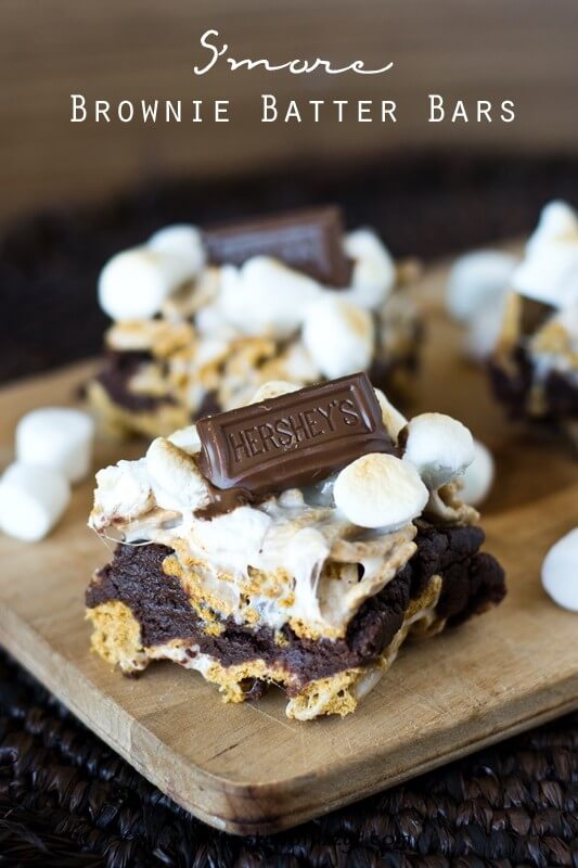  smore brownie batter bars