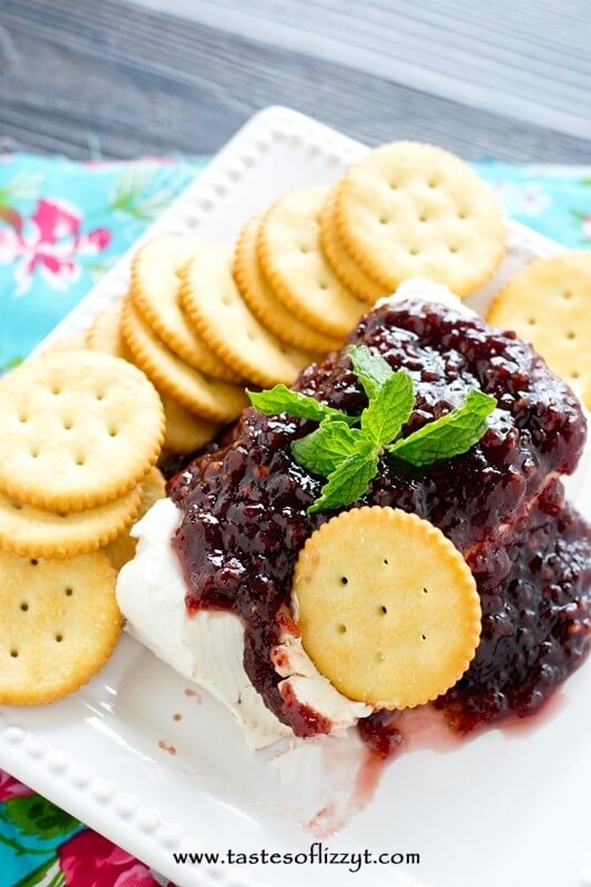 Raspberry Cream Cheese Dip Tastes of Lizzy T's