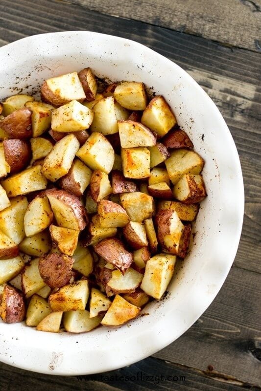 Easy Oven Roasted Potatoes Recipe Hints for making them golden brown!