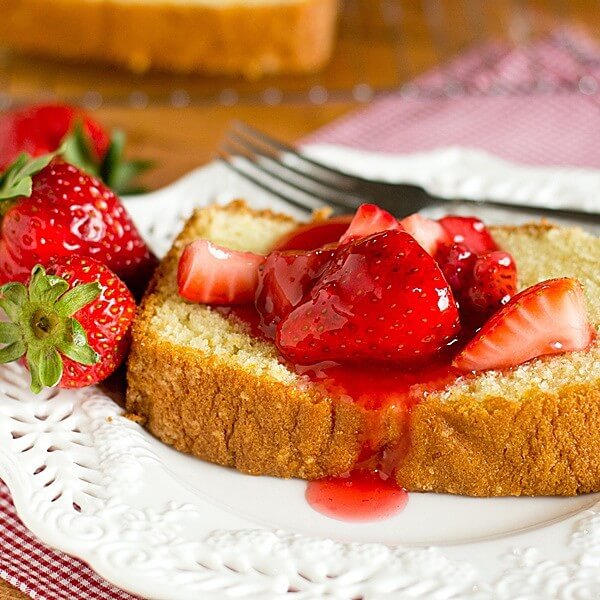 Strawberry Yogurt Cake Tastes of Lizzy T's