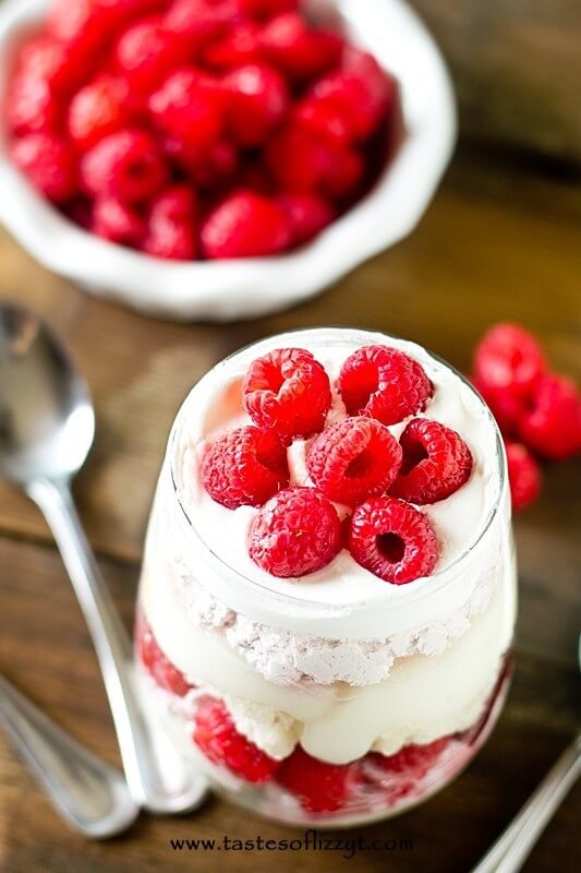 White Chocolate Raspberry Trifle - Tastes of Lizzy T's