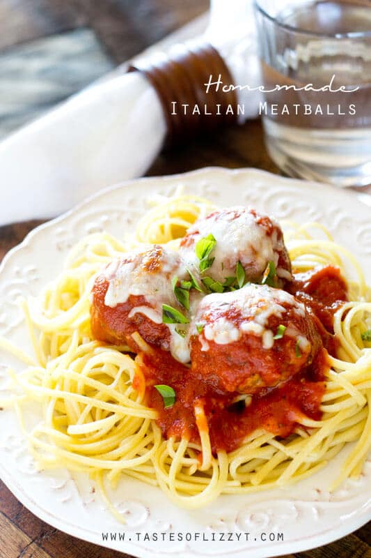 Homemade Italian Meatballs {Recipe for Authentic Italian Meatballs}