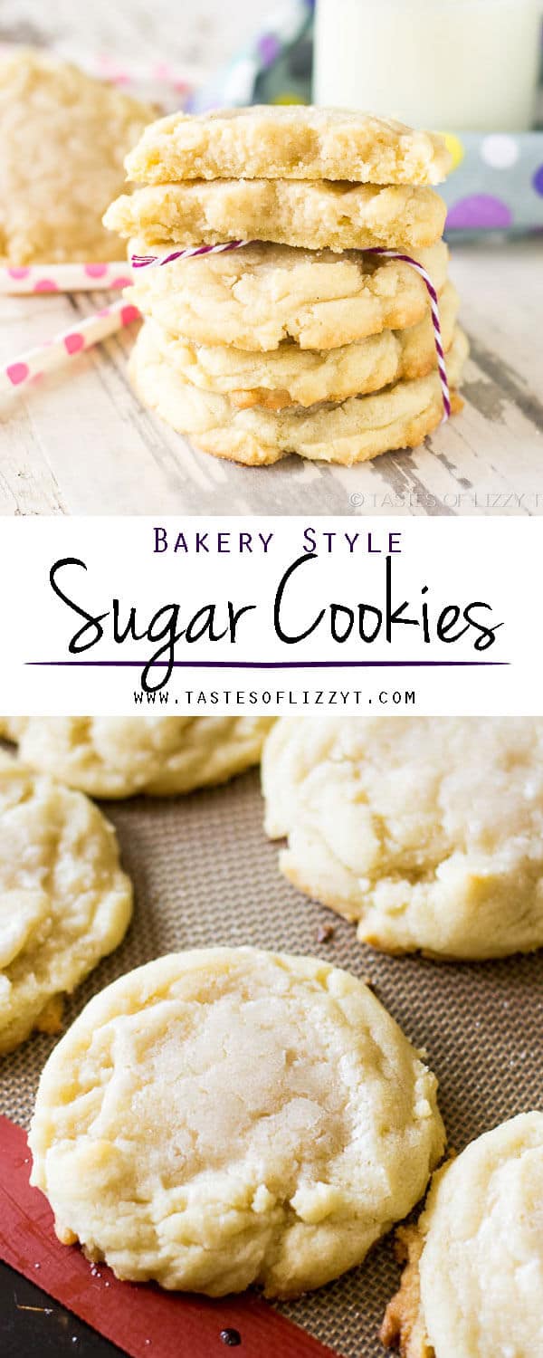 Bakery Style Sugar Cookies Tastes of Lizzy T's