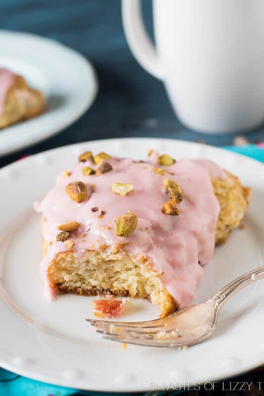 Glazed Cherry Buttermilk Scones