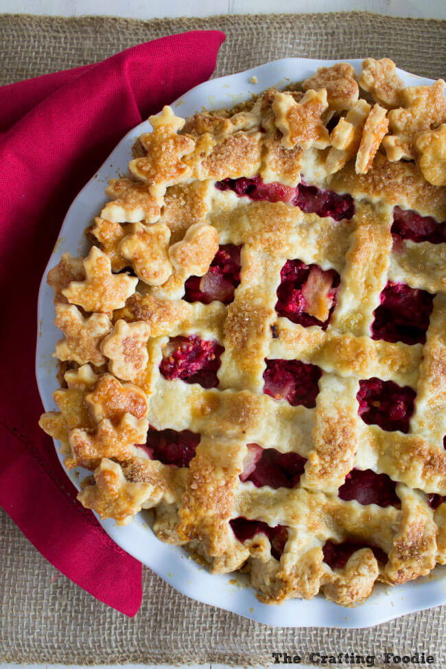 Pear Cranberry Pie Recipe {with a Double All Butter Lattice Crust}