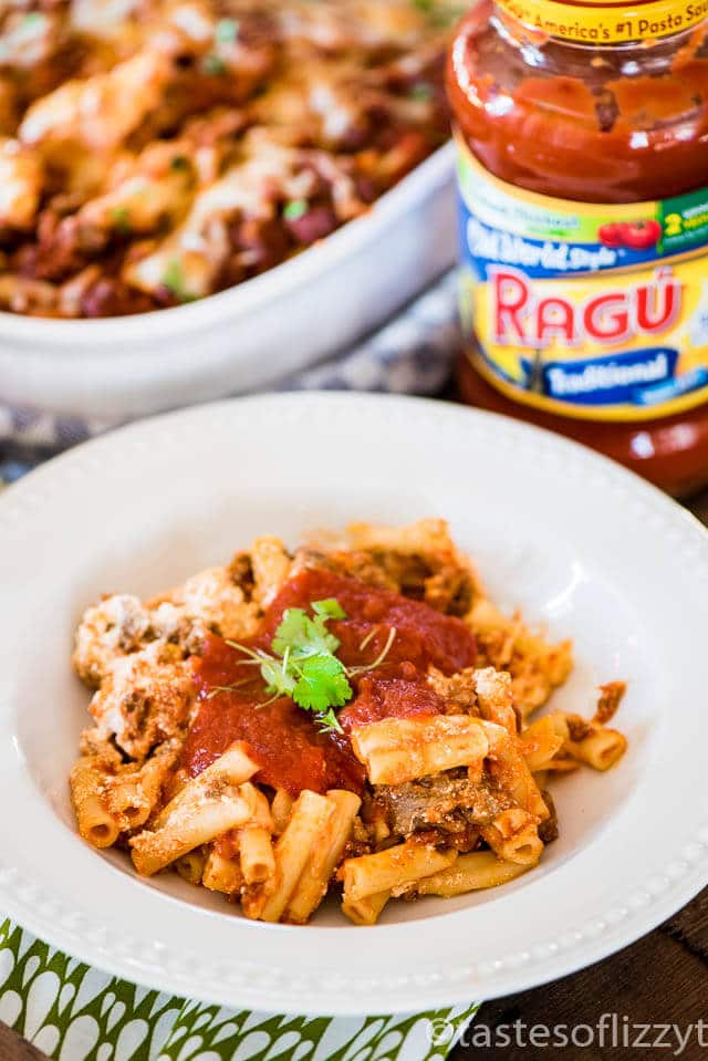 Easy Baked Ziti Casserole Tastes of Lizzy T's