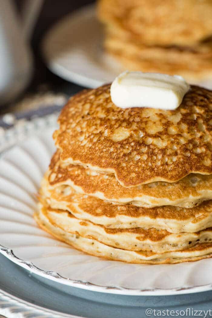 Oatmeal Pancakes Recipe {Thick & Hearty with Sour Cream}