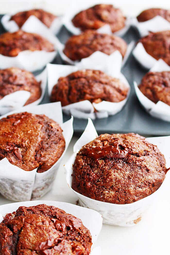 Triple Chocolate Fudge Muffins Tastes of Lizzy T's