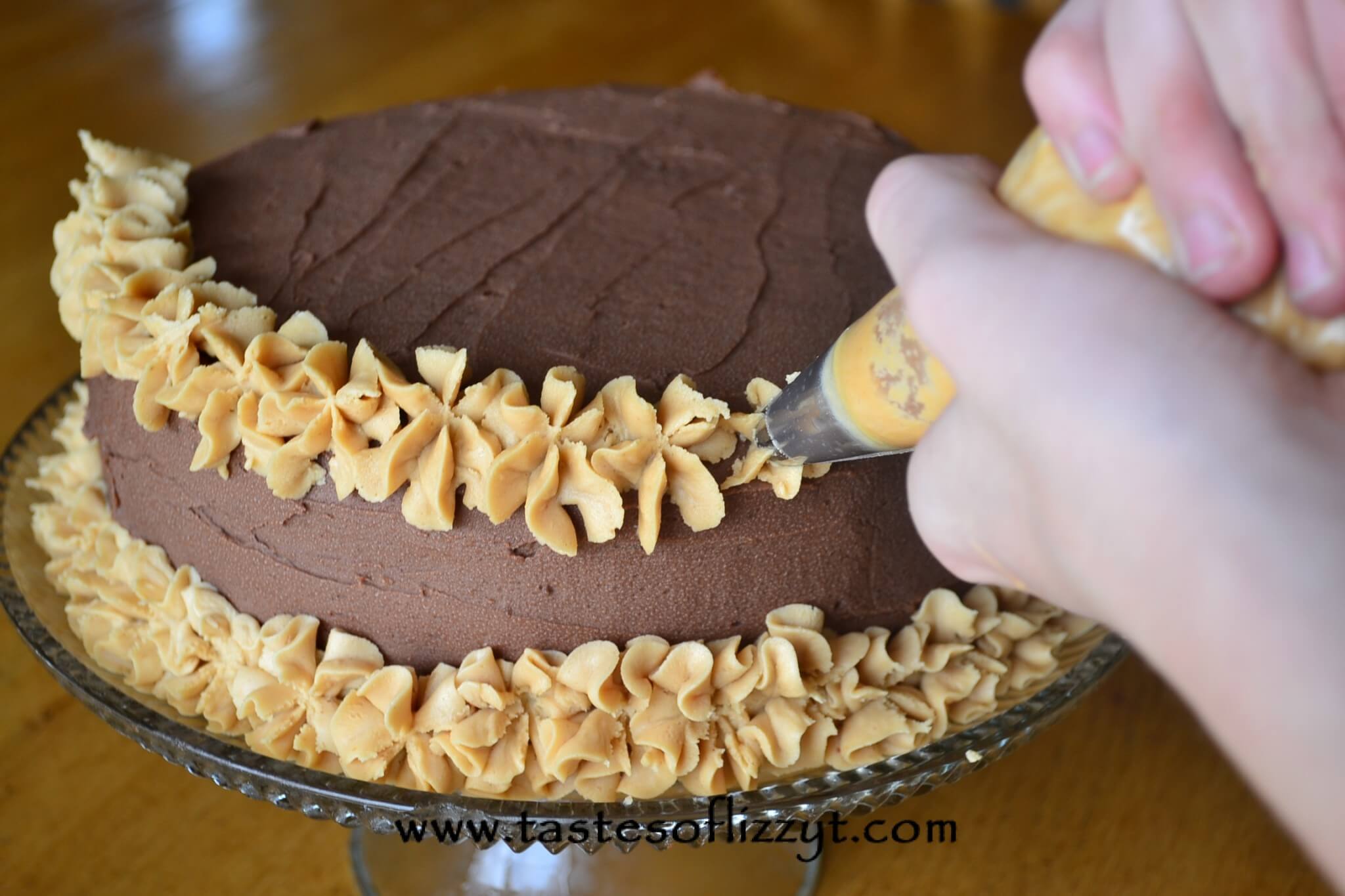 Reese's Cake {Homemade Chocolate Cake with Chocolate and Peanut Butter