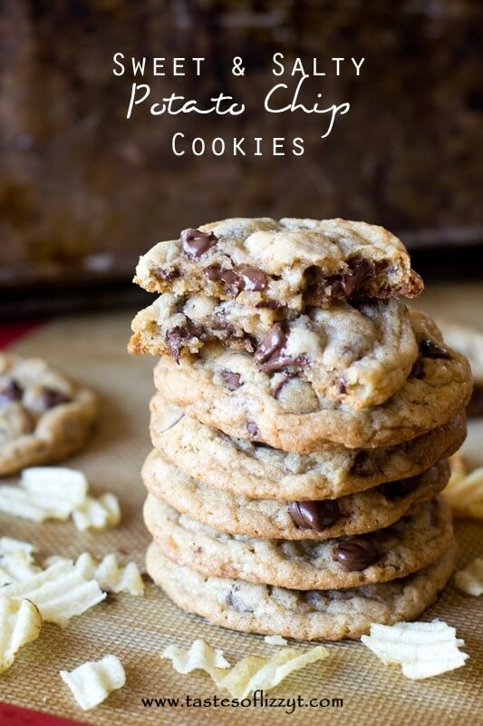 Sweet & Salty Potato Chip Cookies Recipe - Tastes of Lizzy T