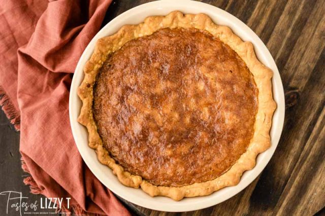 baked chocolate chip pie