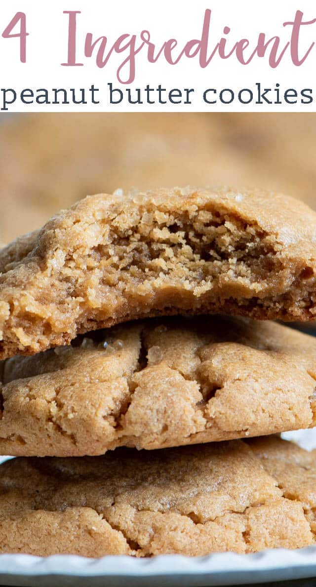 easy peanut butter cookies title image