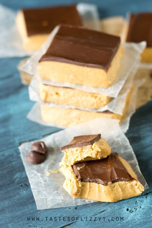 Peanut Butter Squares Recipe {Like an Easy Homemade Reese's Cup!}