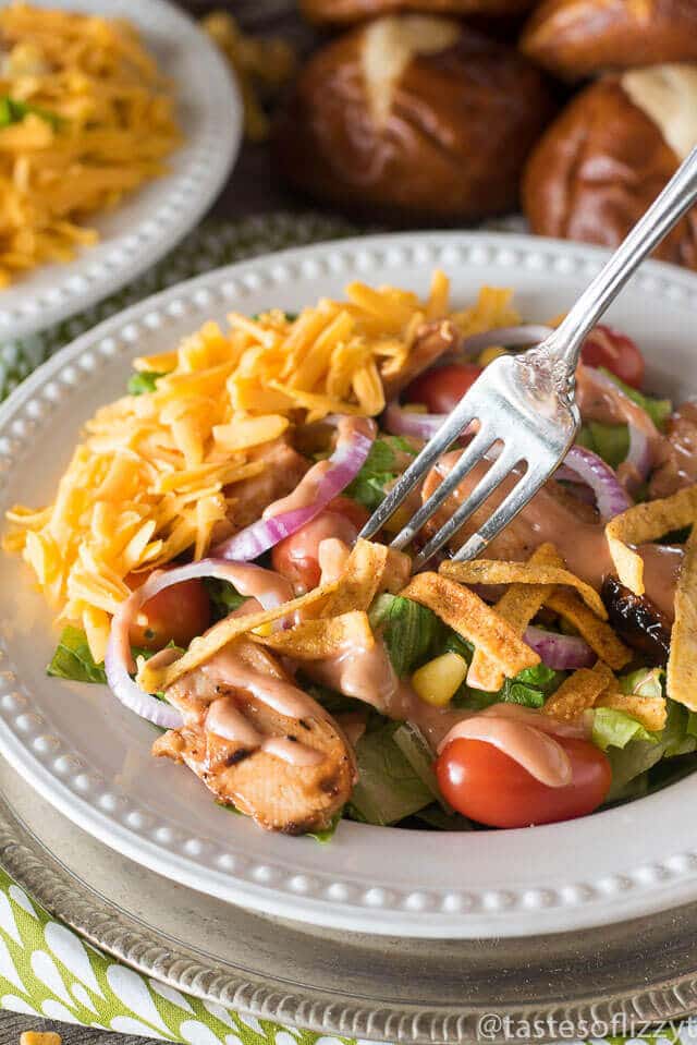 Barbecue Chicken Salad Copycat Bob Evans' Wildfire Chicken Salad