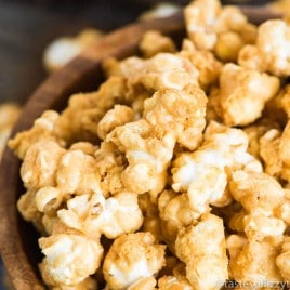 This easy Homemade Caramel Corn Recipe will not disappoint! Perfect for an nighttime snack, vacation food, or "Thank You" gift!