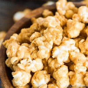 This easy Homemade Caramel Corn Recipe will not disappoint! Perfect for an nighttime snack, vacation food, or "Thank You" gift!