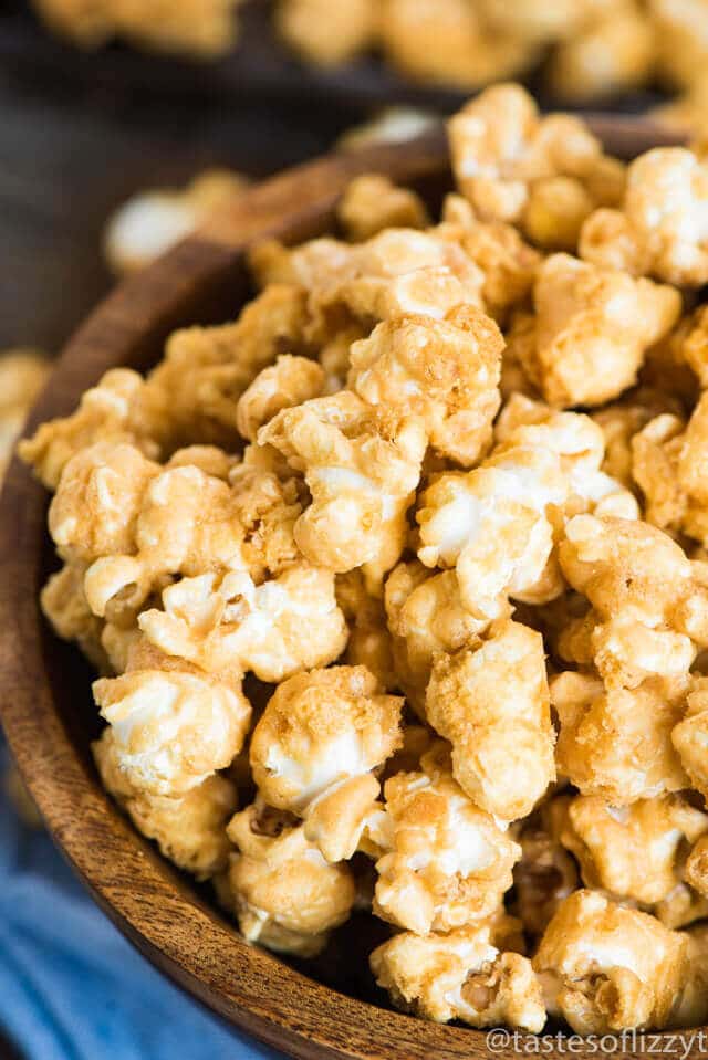 This easy Homemade Caramel Corn Recipe will not disappoint! Perfect for an nighttime snack, vacation food, or "Thank You" gift!