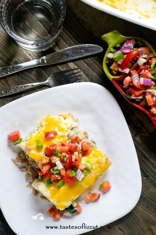 Creamy Roast Beef Enchiladas Tastes of Lizzy T