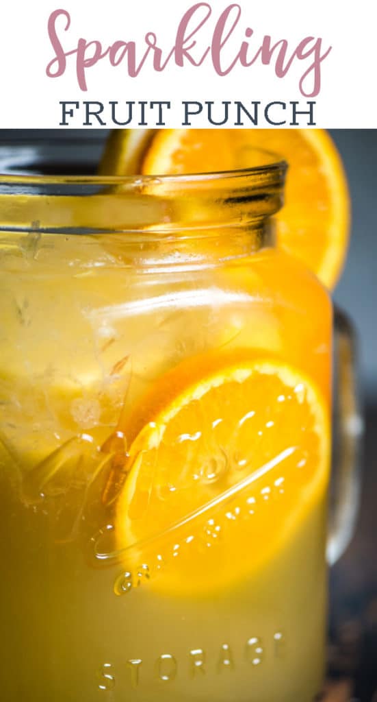 Sparkling Fruit Punch {with Lemons, Oranges and Sparkling Apple Cider}