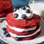 Cake for breakfast?! You bet! These quick, 5-ingredient cake mix pancakes are a festive and easy way to make pancakes. Choose any flavor cake mix you'd like!