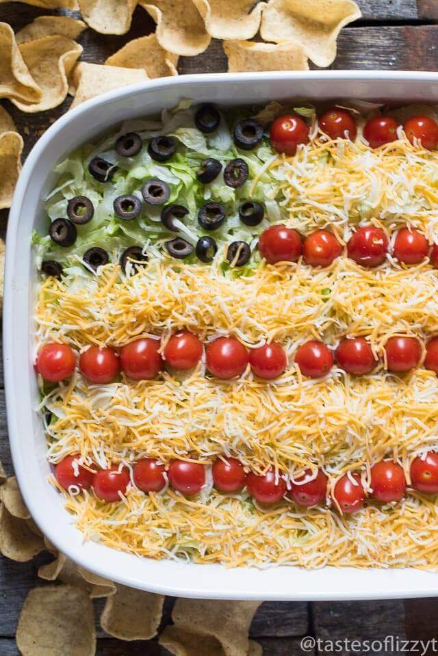 Easy Layered Taco Dip