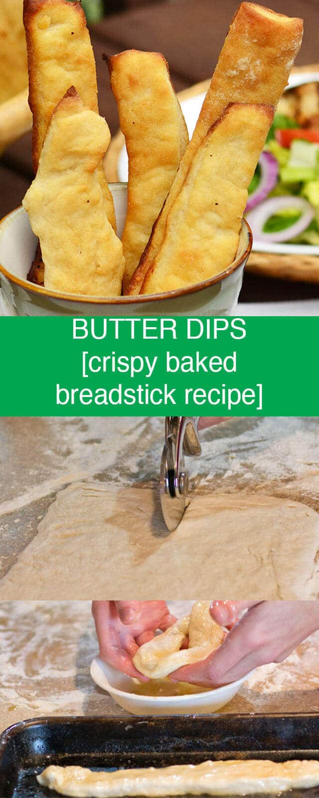 Butter Dips Breadsticks Recipe {Crispy, yet Chewy Breadsticks}