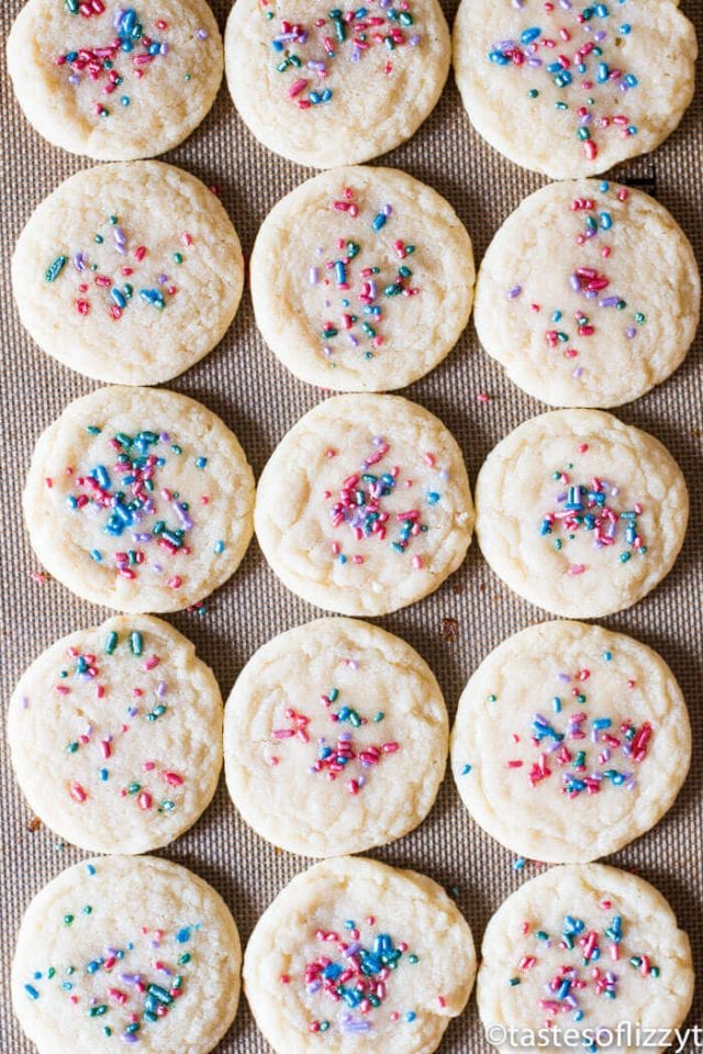 Chewy Sugar Cookies Recipe {Pillsbury Copycat Easy Sugar Cookies}