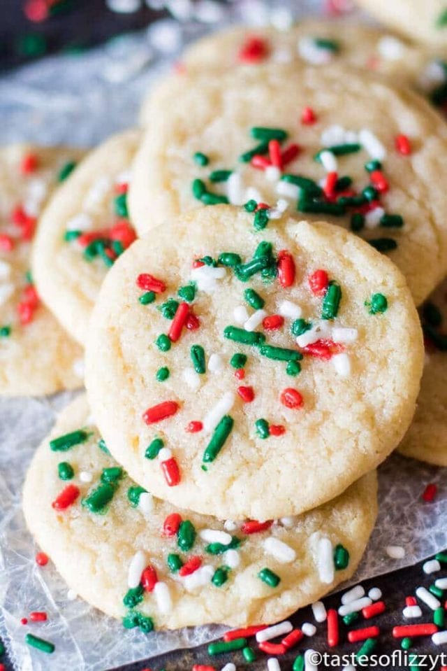 easy sugar cookies with sprinkles