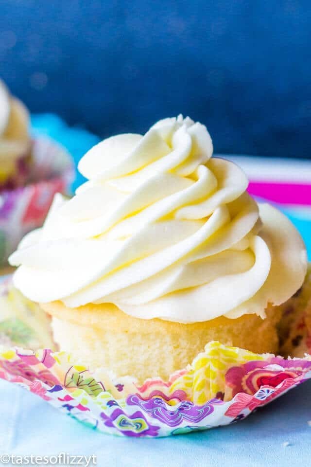 This Simple Vanilla Buttercream is our family's classic buttercream recipe. This melt-in-your-mouth buttercream is the perfect cupcakes topper!