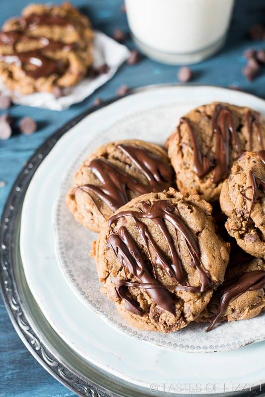 Reese's Chocolate Peanut Butter Cookies are soft cookies full of peanut butter and Reese's peanut butter cups. These cookies taste like the inside of a Reese's cup!