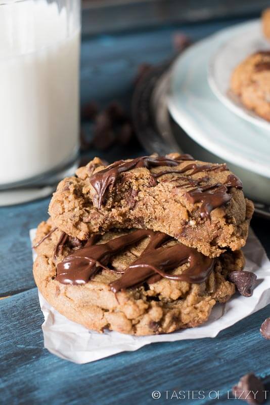 Reese's Chocolate Peanut Butter Cookies {with Dark Brown Sugar}