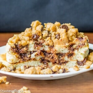 Peanut Butter Streusel Chocolate Chip Pancakes