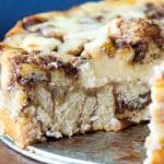 With cinnamon swirled cream cheese and a cinnamon roll crust, this Cinnamon Roll Cheesecake will quickly become your favorite dessert recipe (or even breakfast!).