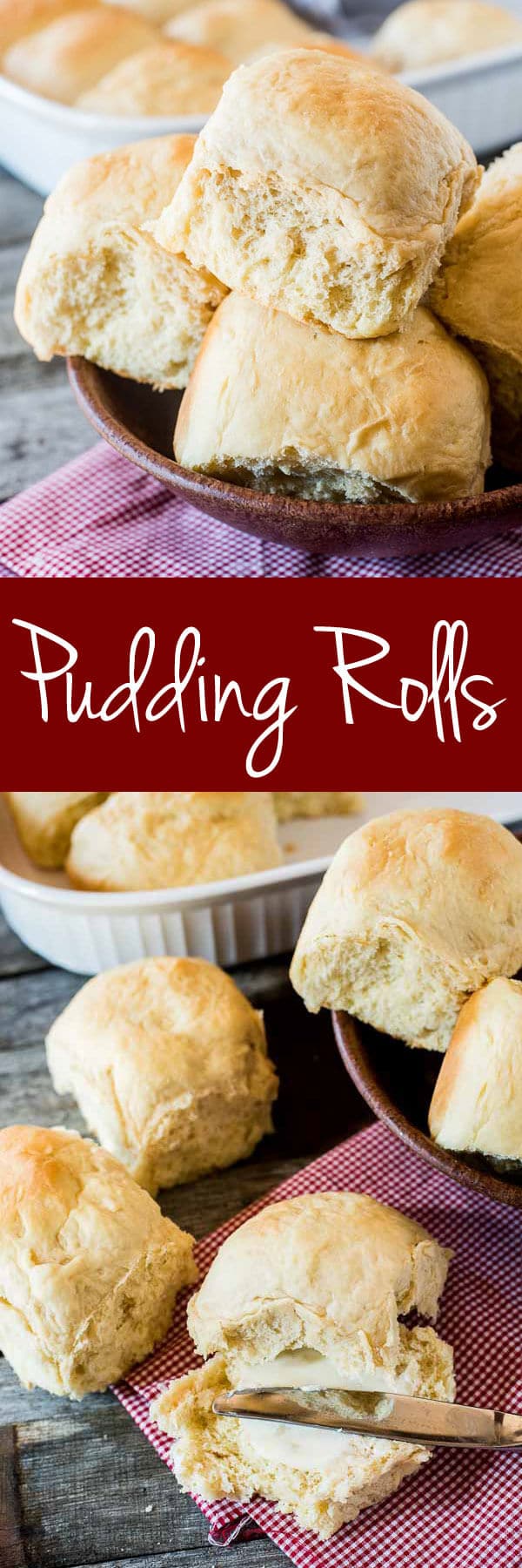 Recipe {Use Vanilla Pudding to Make Dinner Rolls!} These egg-free Pudding Rolls have pudding in the mix to keep them soft and tender. Serve them alongside your favorite comfort meal.