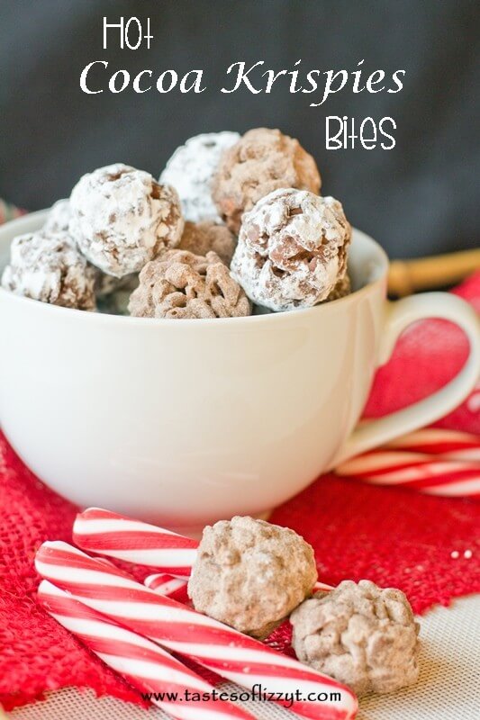 Hot Cocoa Krispies Bites {Tastes of Lizzy T}