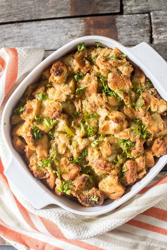 Grandma's Thanksgiving Turkey Stuffing {Long-Time Family Recipe}