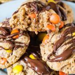 reeses-peanut-butter-oatmeal-cookies