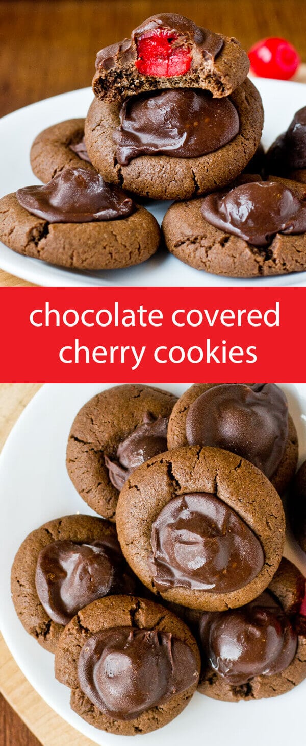 chocolate covered cherry cookies / chocolate cherries / chocolate cookies / cookie recipe / Christmas cookies / recipe / Valentine's Day