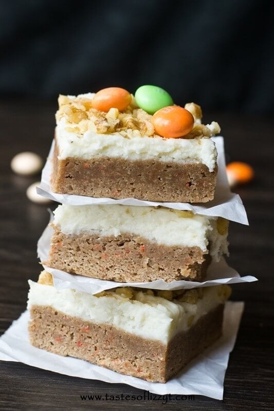 Carrot Cake Bars I Tastes of Lizzy T I