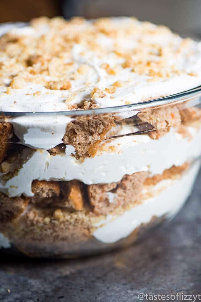 Carrot Cake Trifle {Easy Dessert Recipe with Carrot Cake and Cream Cheese Filling} Carrot Cake Trifle {Easy Dessert Recipe with Carrot Cake and Cream Cheese Filling}