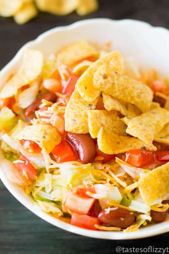 Frito Taco Salad {Easy Meatless Monday Recipe Idea}