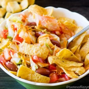 Frito Taco Salad {Easy Meatless Monday Recipe Idea}