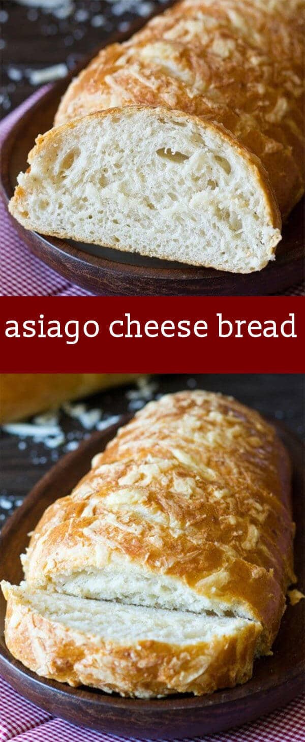 Asiago Cheese Bread {Delicious Savory Bread Recipe with Cheese Baked