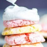 Cool Whip Cookies Recipe with cool whip on top