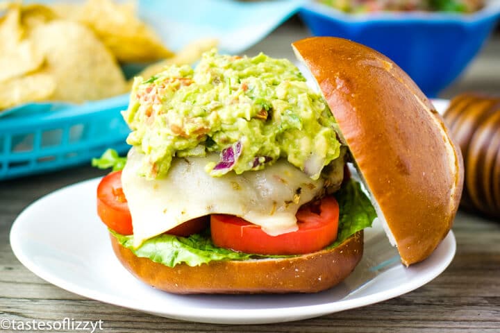 Mexican Guacamole Burgers