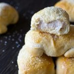 Cinnamon cream cheese pastry puffs. Easy brunch recipe.