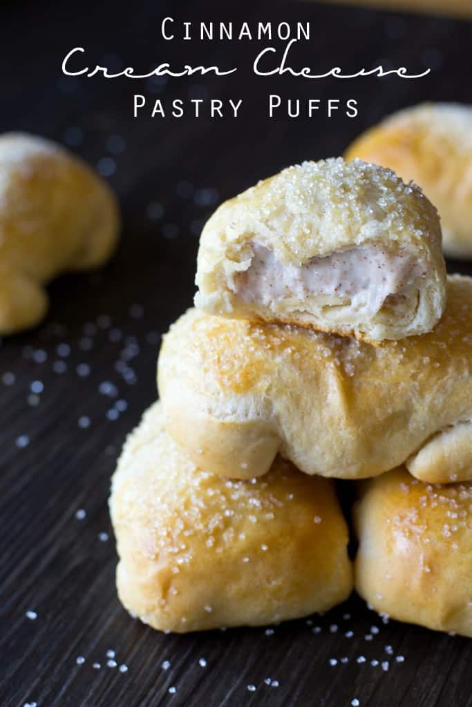 These Cinnamon Cream Cheese Pastry Puffs are our copycat version of McDonalds petite breakfast pastries. Make the simply with Pillsbury biscuit dough!